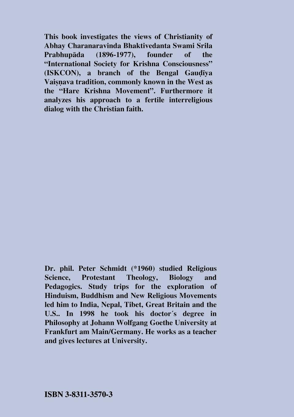 Rückseitencover Krishna meets Jesus