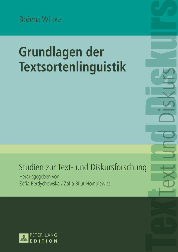 Vorderes Coverbild Grundlagen der Textsortenlinguistik