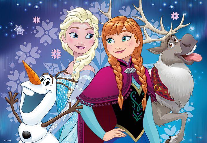 Beispielinhalt (Bild) Disney Frozen Nordlichter. Puzzle 2 x 24 Teile