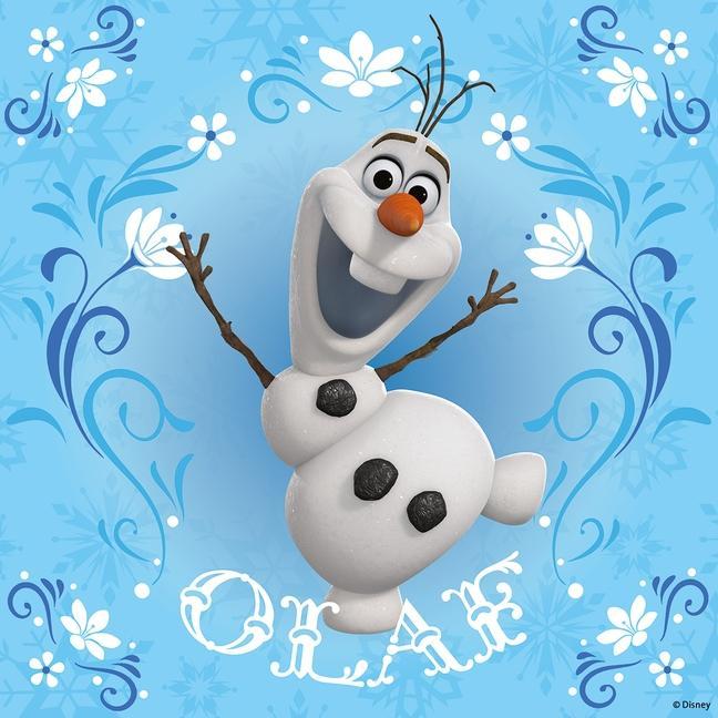 Beispielinhalt (Bild) Disney Frozen: Elsa, Anna & Olaf. Puzzle 3 x 49 Teile