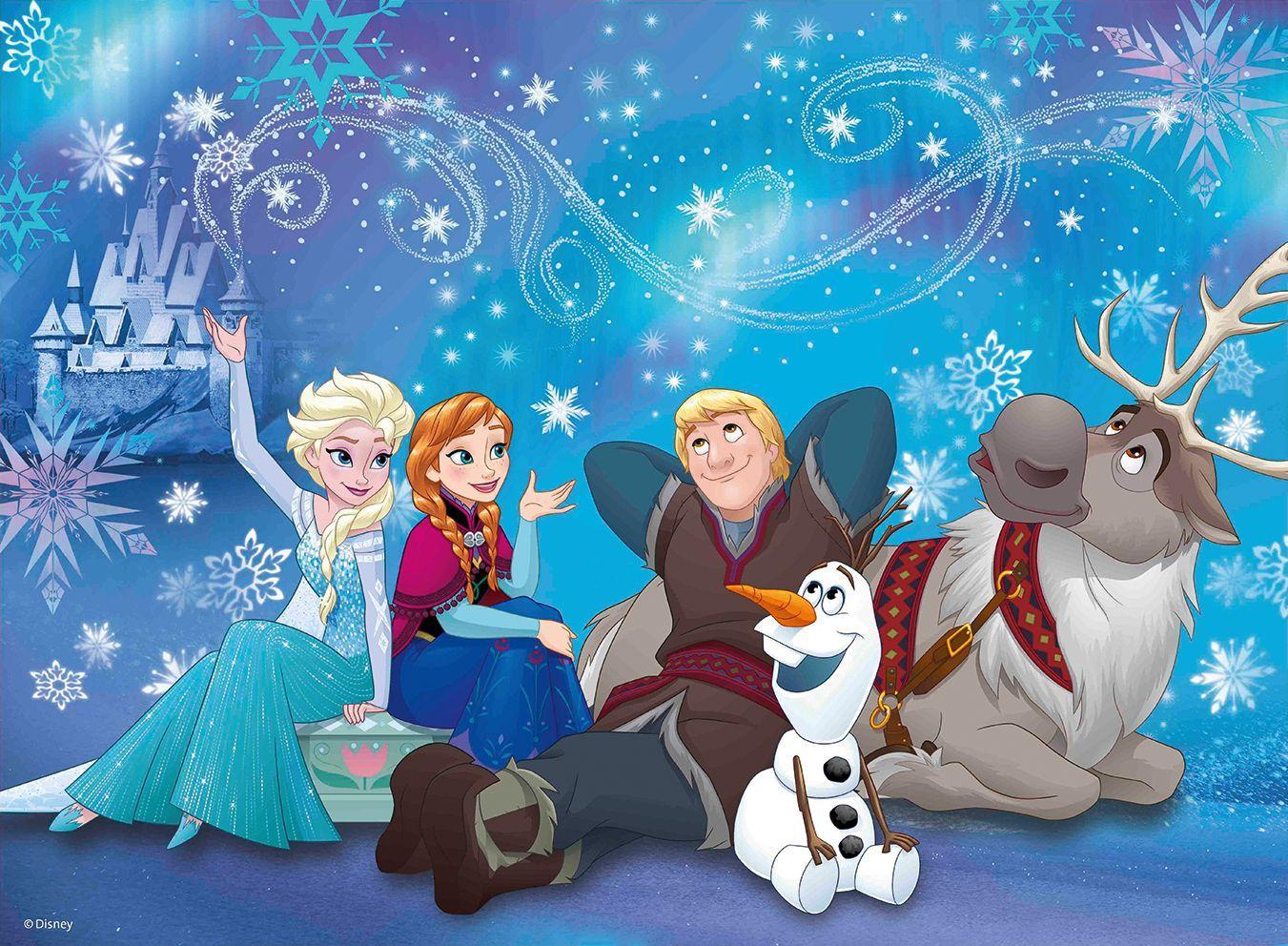 Beispielinhalt (Bild) Disney Frozen: Eiszauber. Puzzle 100 Teile XXL