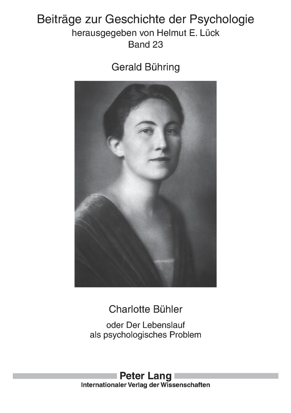 Vorderes Coverbild Charlotte Bühler