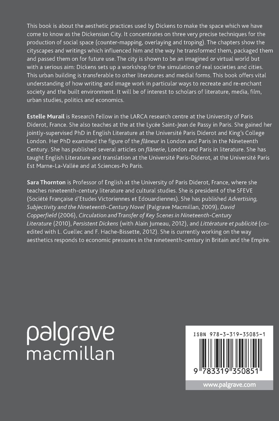 Rückseitencover Dickens and the Virtual City