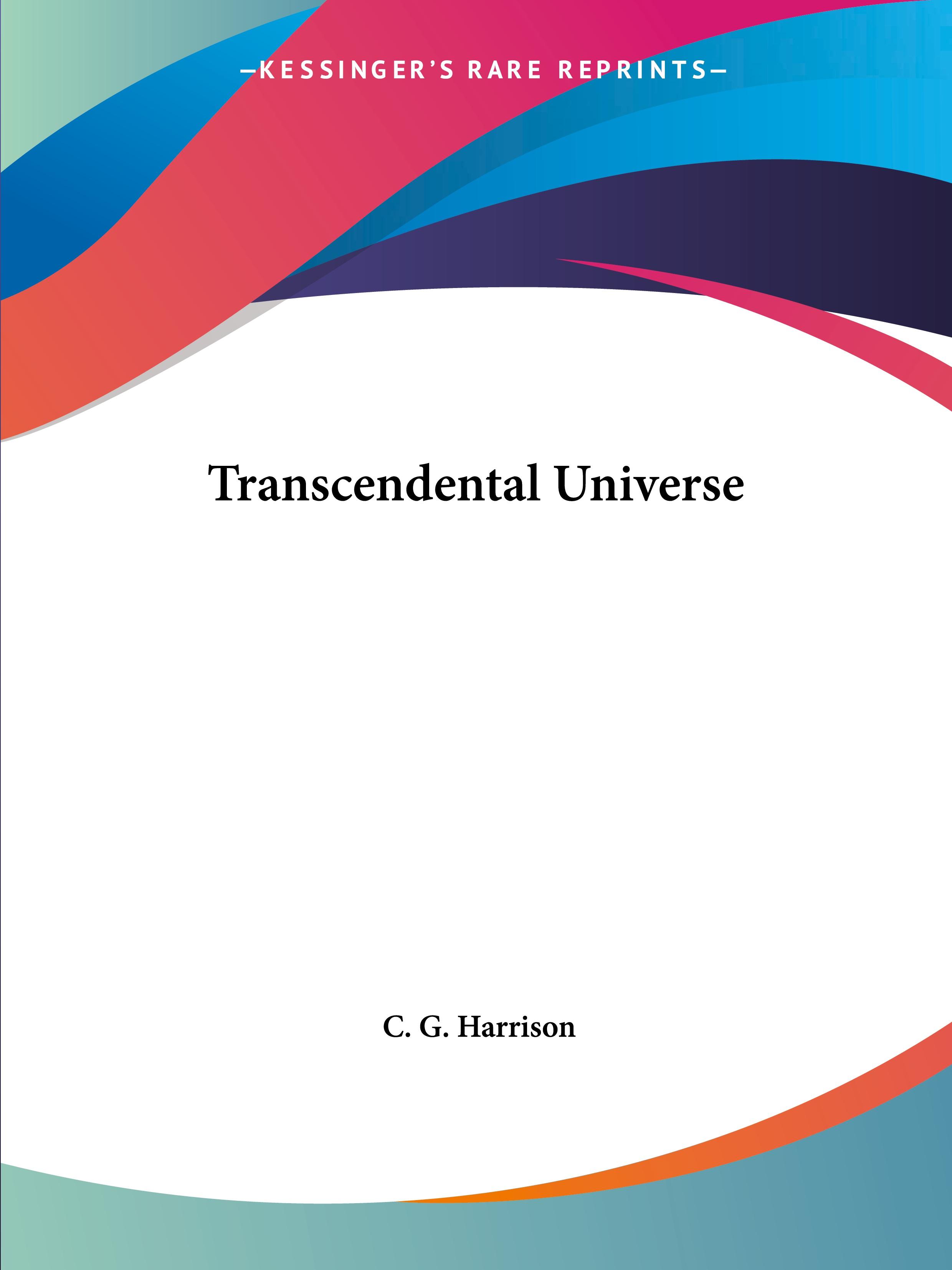 Vorderes Coverbild Transcendental Universe