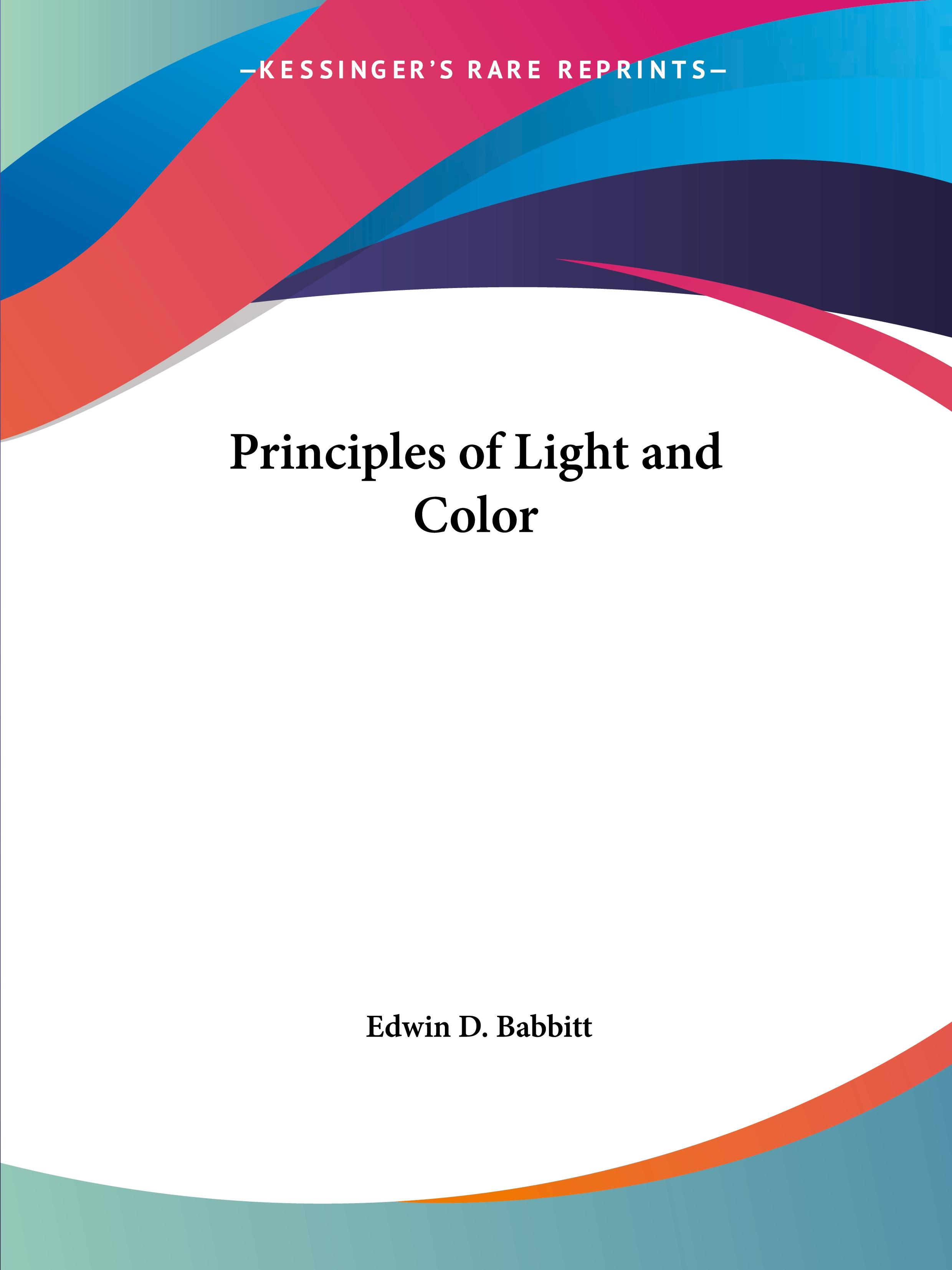 Vorderes Coverbild Principles of Light and Color