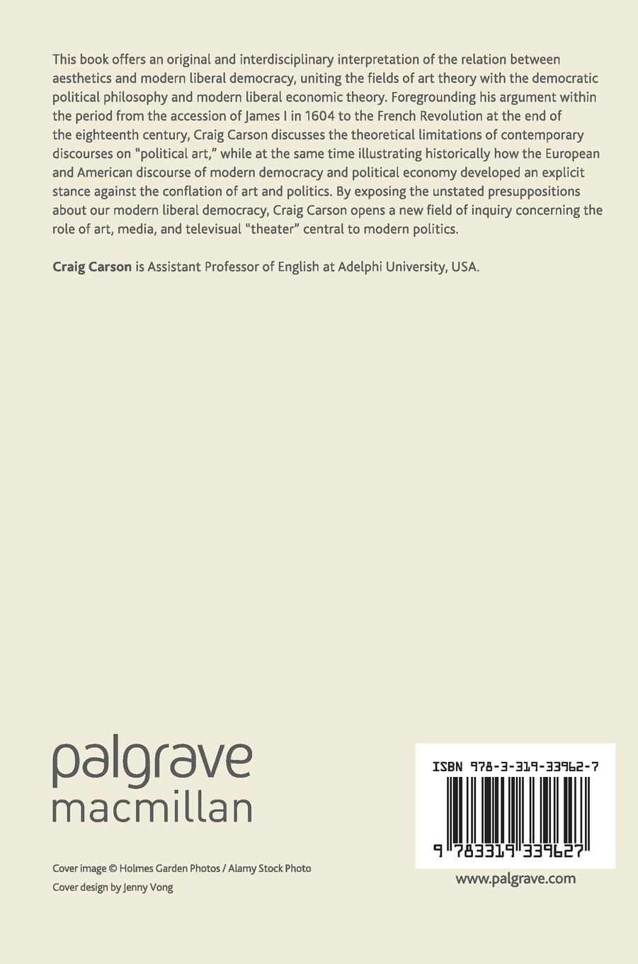 Rückseitencover The Aesthetics of Democracy