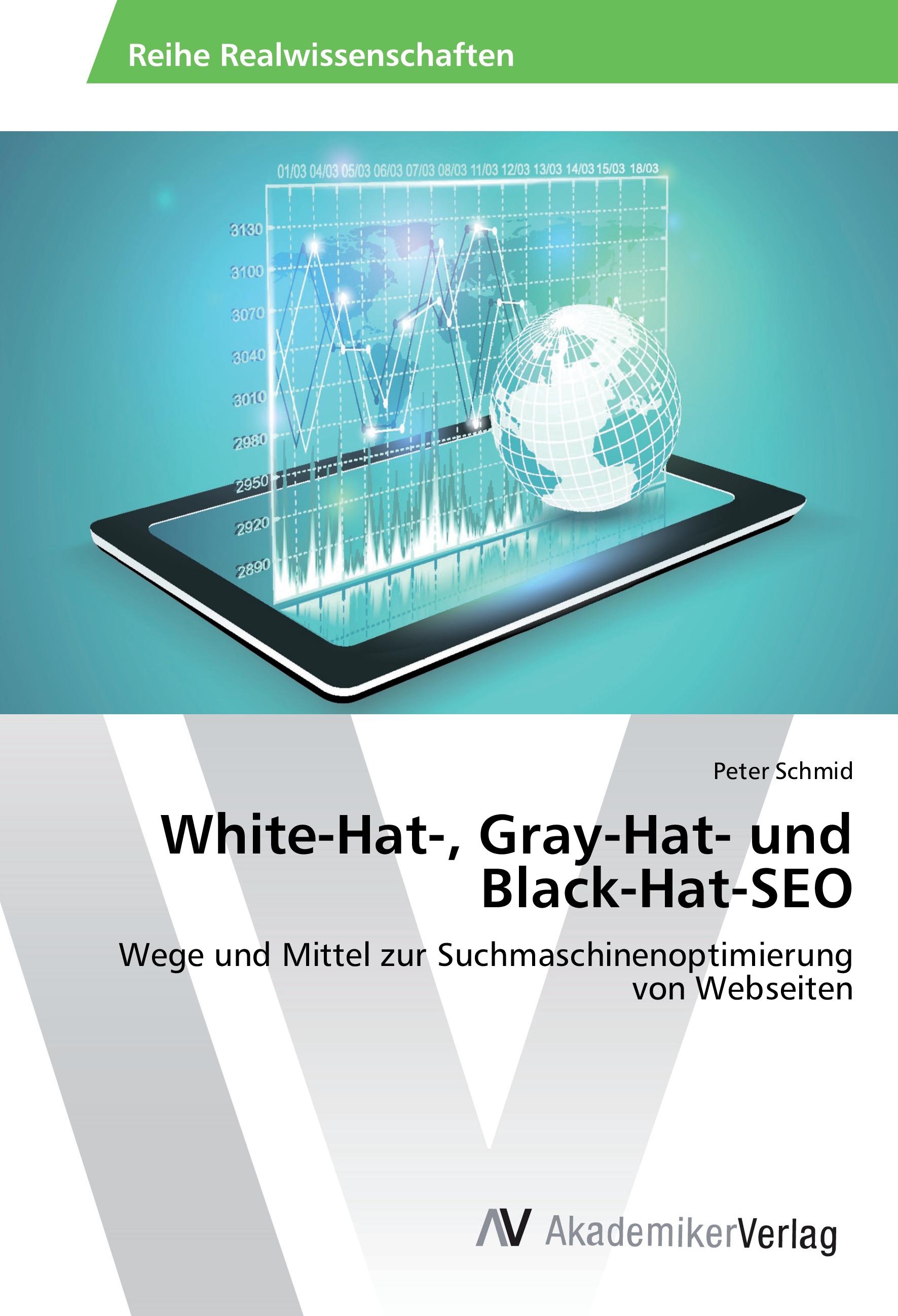 Vorderes Coverbild White-Hat-, Gray-Hat- und Black-Hat-SEO