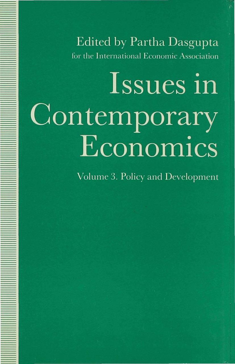 Vorderes Coverbild Issues in Contemporary Economics