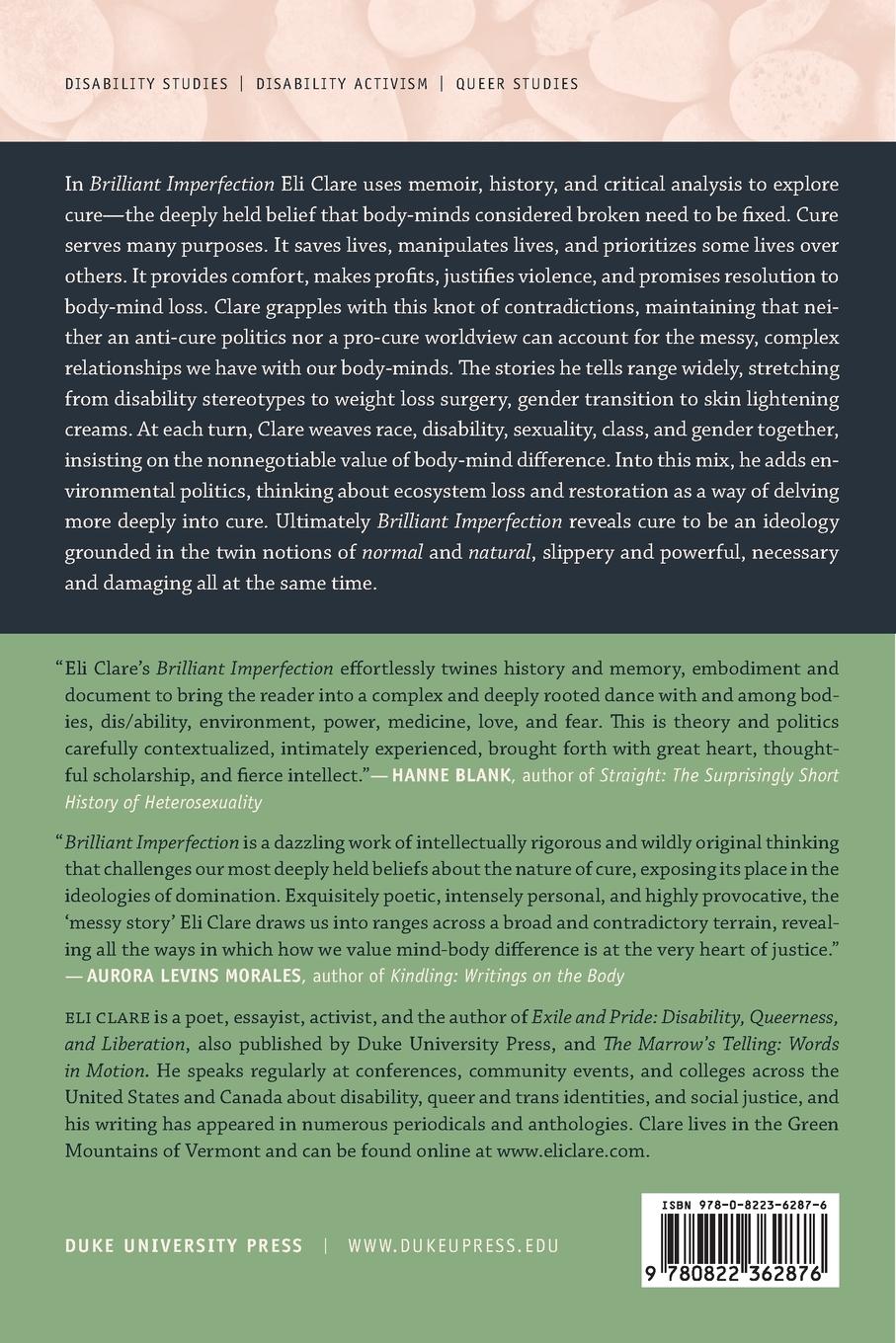 Rückseitencover Brilliant Imperfection