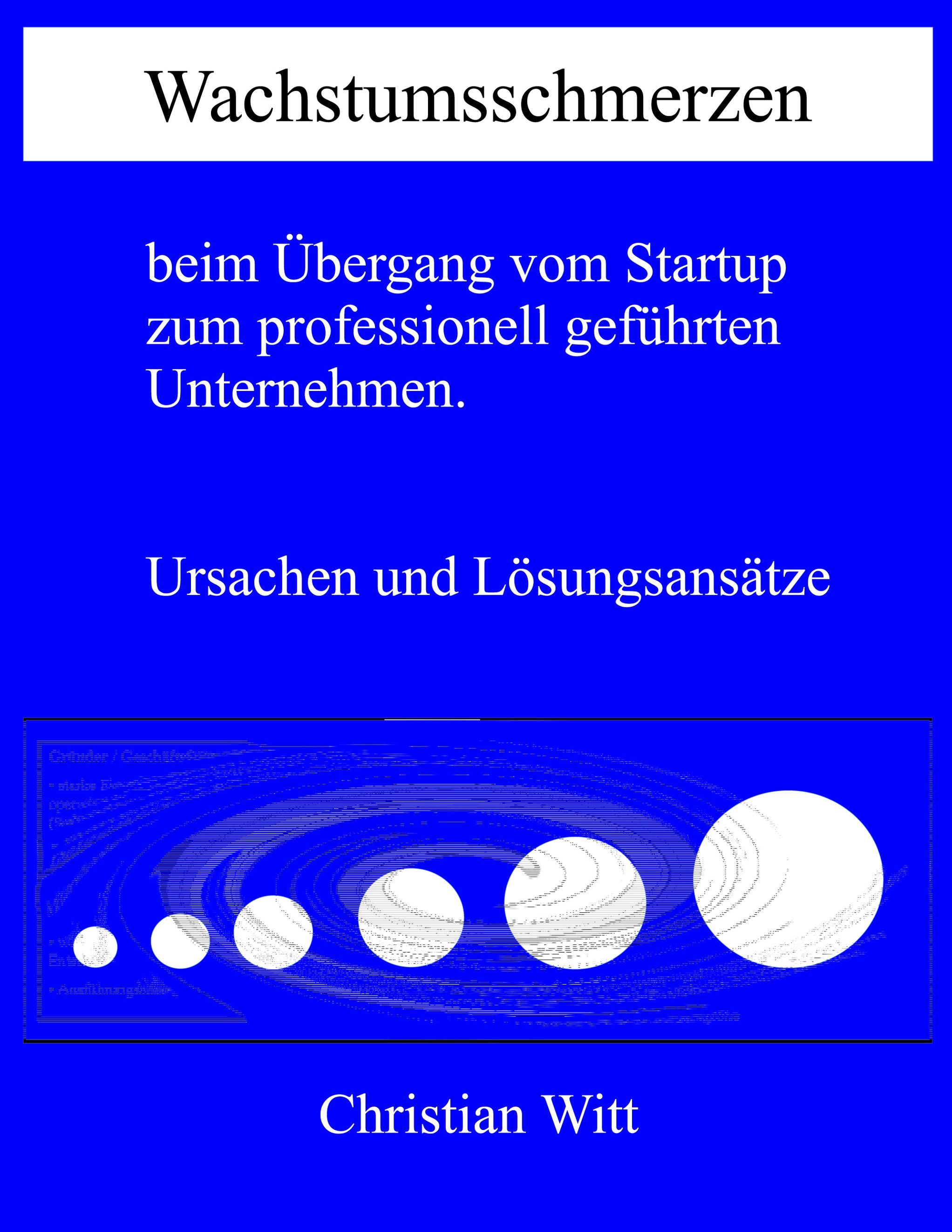 Vorderes Coverbild Wachstumsschmerzen beim Übergang vom Startup zum professionell geführten Unternehmen. Ursachen und Lösungsansätze