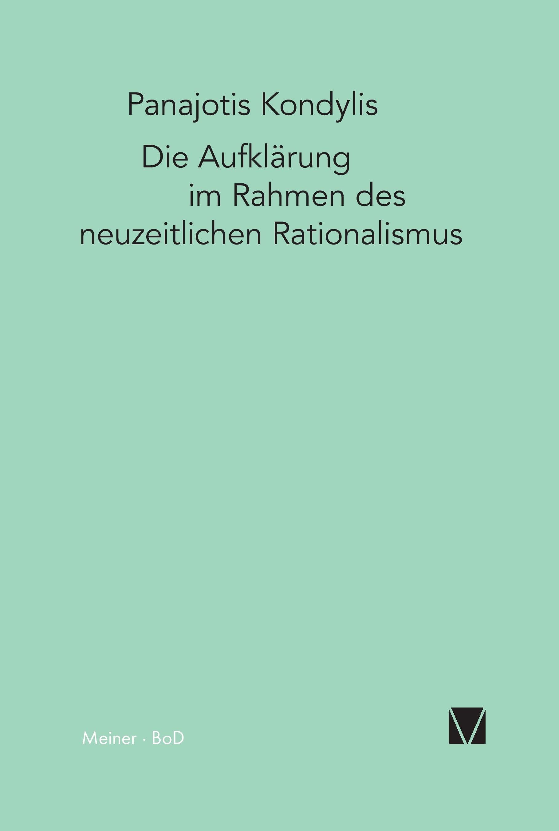 Vorderes Coverbild Die Aufklärung im Rahmen des neuzeitlichen Rationalismus
