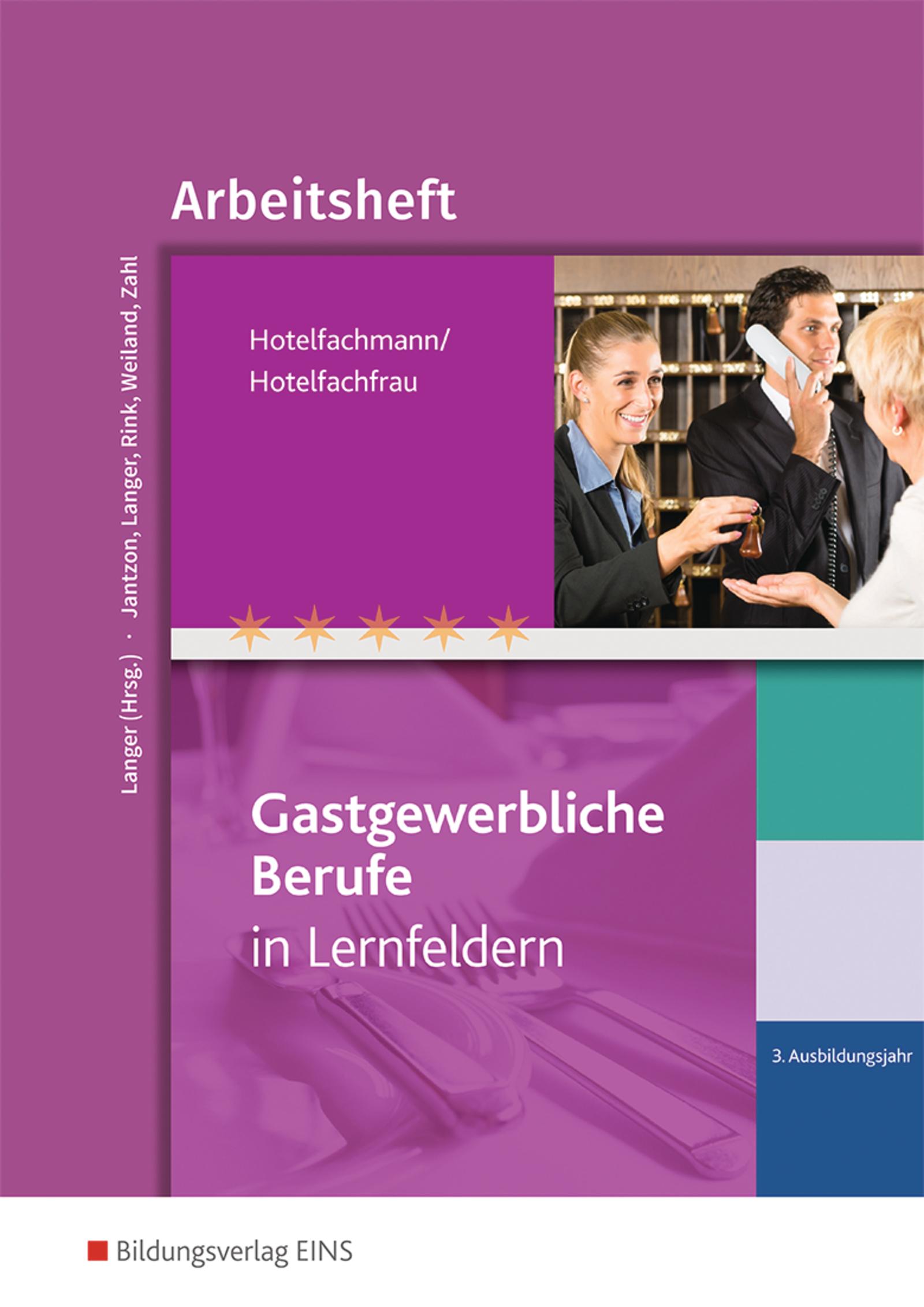 Vorderes Coverbild Hotelfachmann/Hotelfachfrau. 3. 3. Ausbildungsjahr. Arbeitsheft