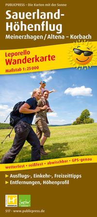 Vorderes Coverbild Wanderkarte Sauerland Höhenflug 1 : 25 000
