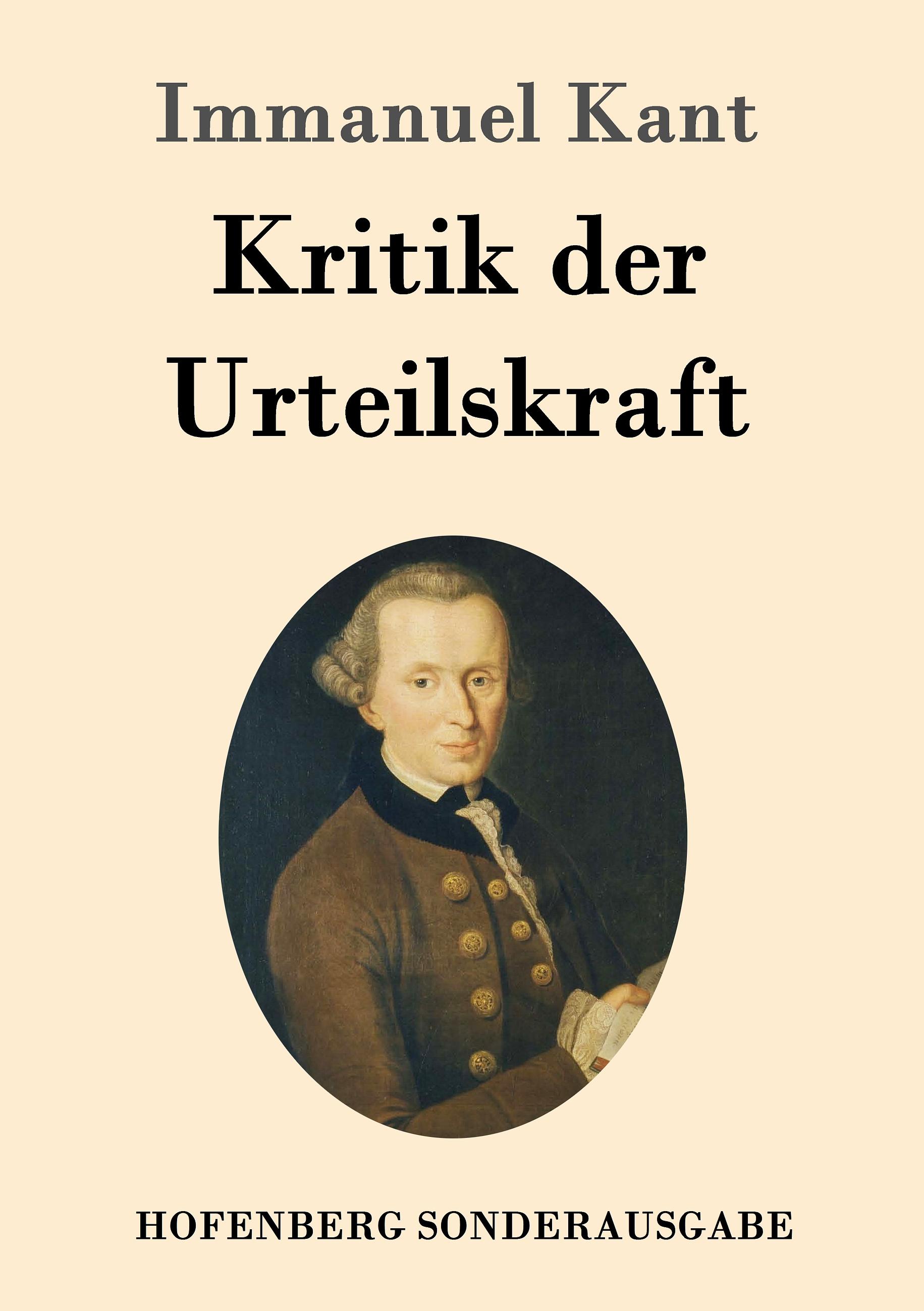 Vorderes Coverbild Kritik der Urteilskraft