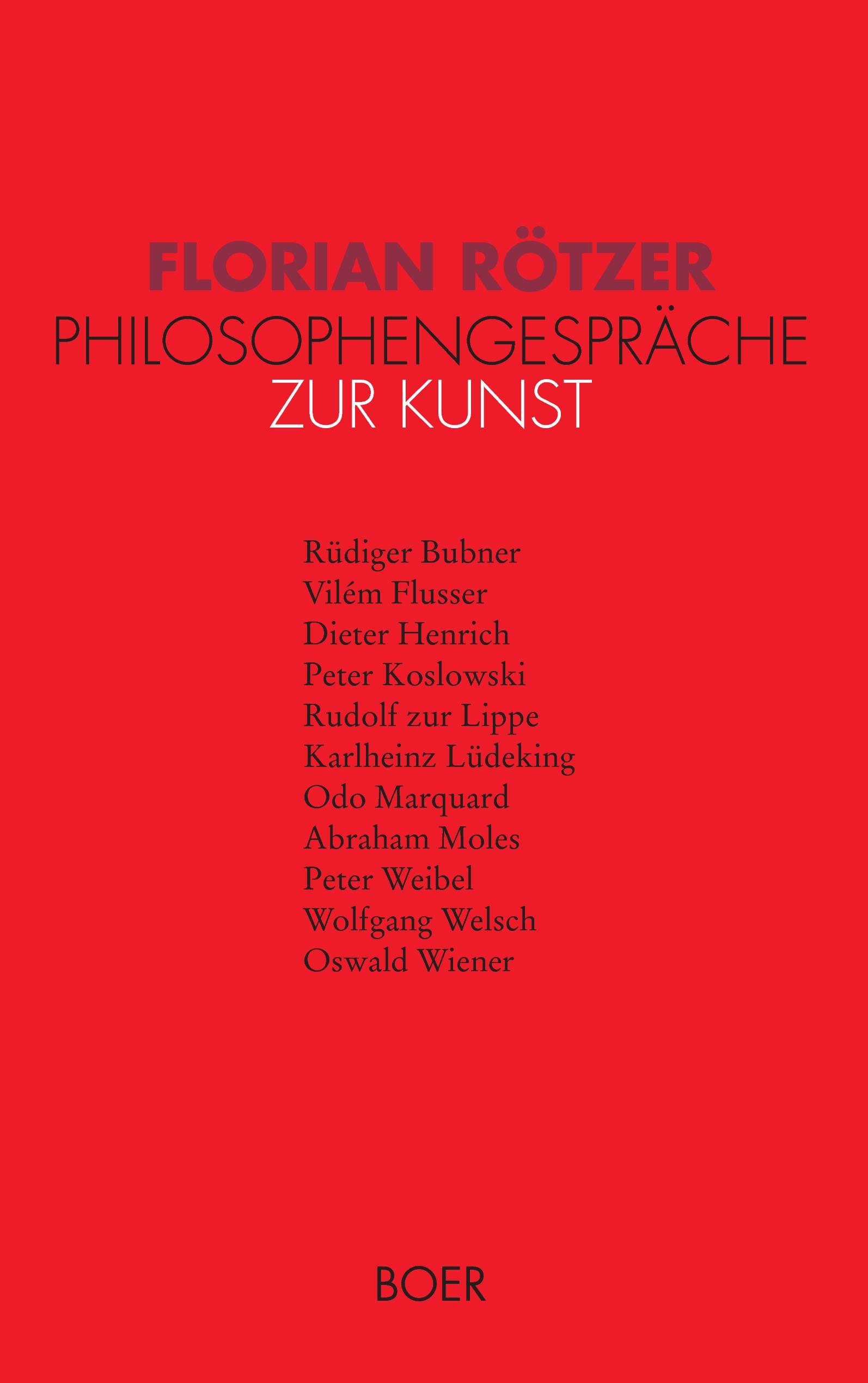 Vorderes Coverbild Philosophengespräche zur Kunst