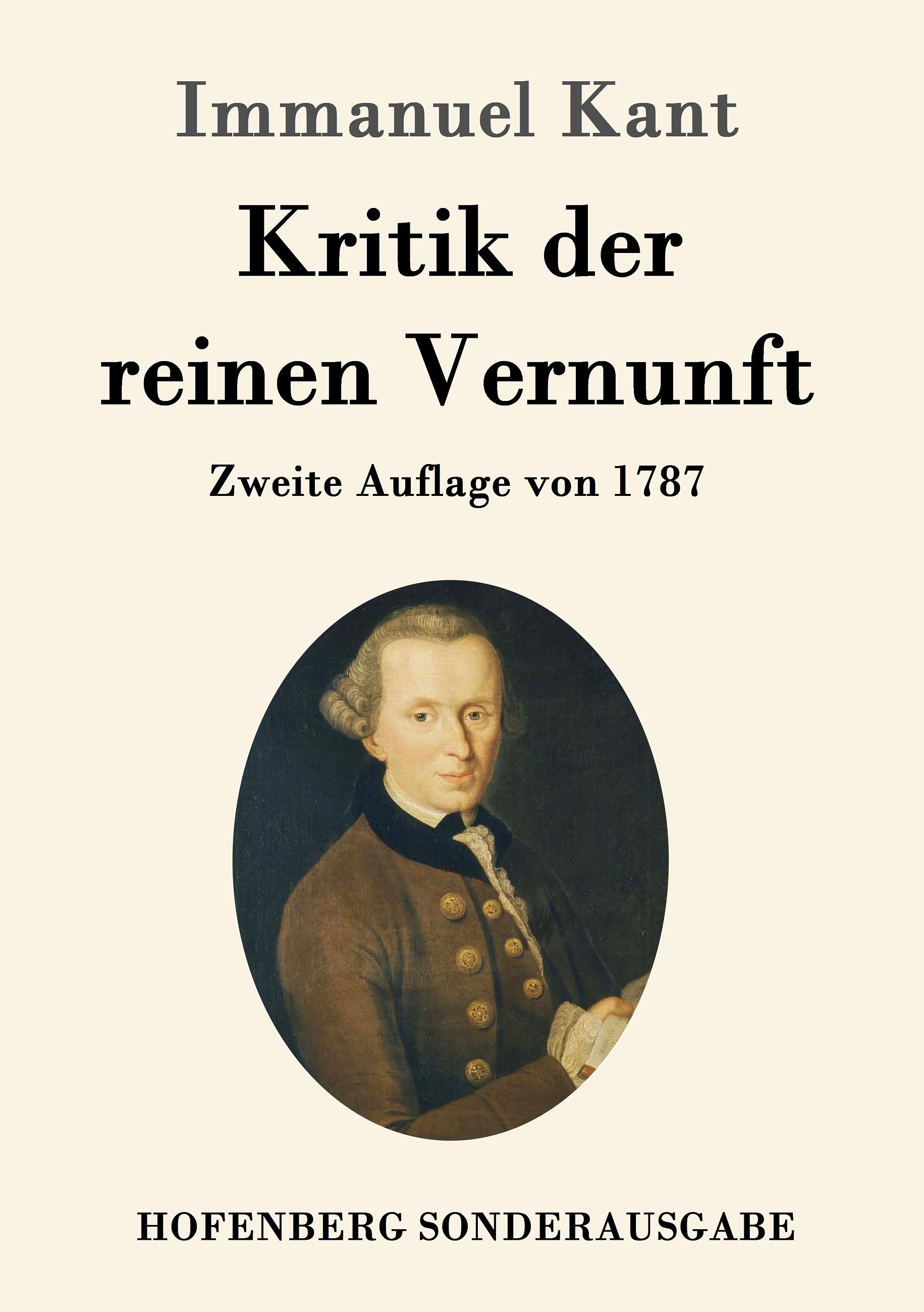 Vorderes Coverbild Kritik der reinen Vernunft