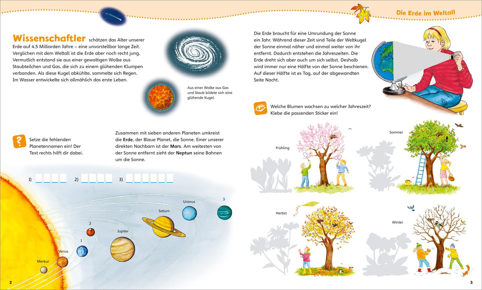 Beispielinhalt (Bild) WAS IST WAS Junior Mitmach-Heft Unsere Erde