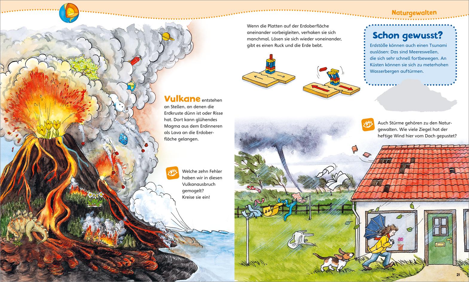 Beispielinhalt (Bild) WAS IST WAS Junior Mitmach-Heft Unsere Erde