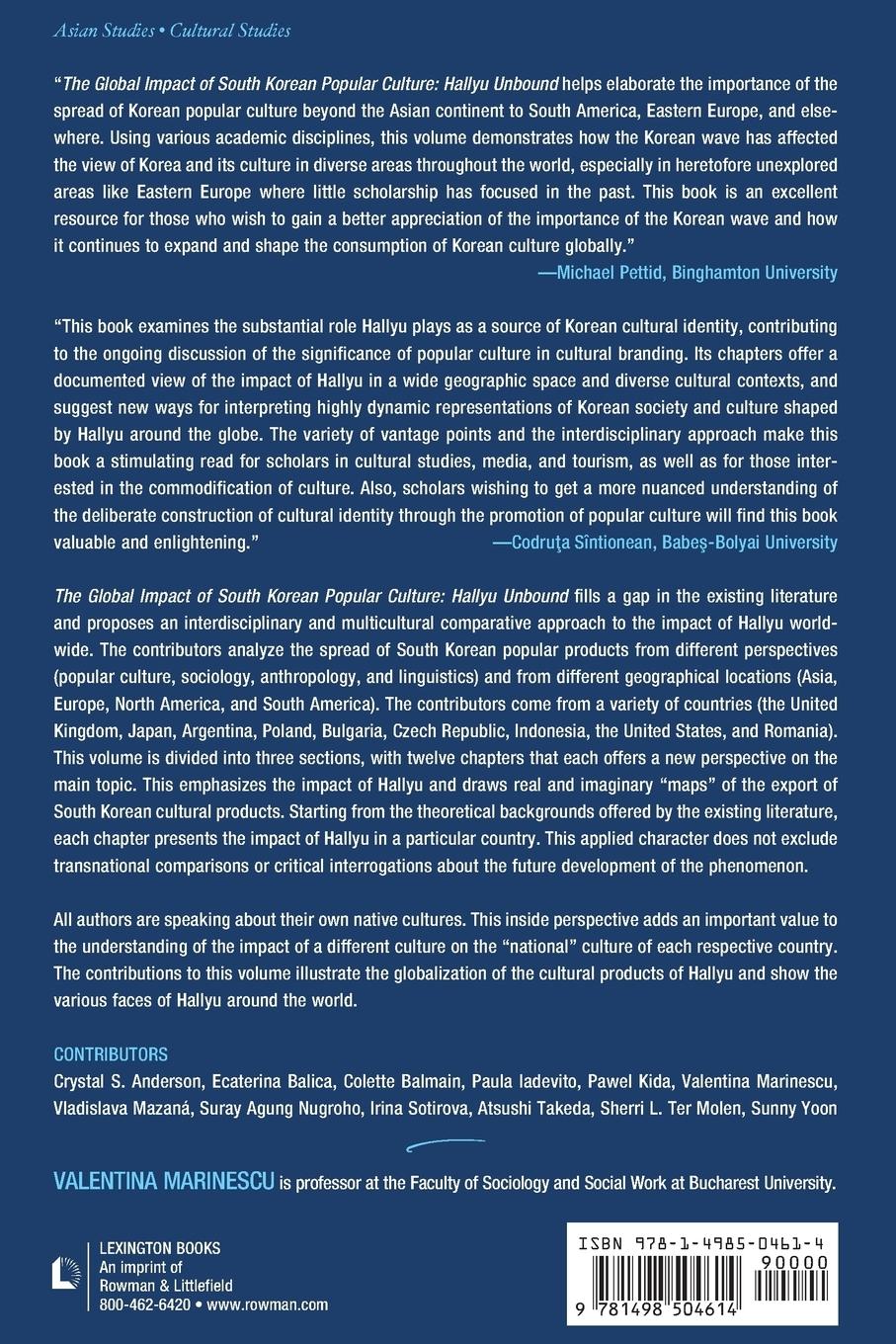 Rückseitencover Global Impact of South Korean Popular Culture