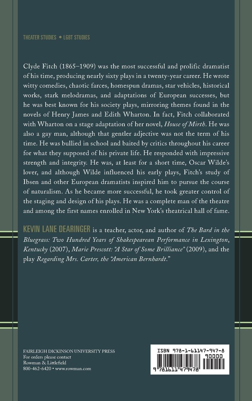 Rückseitencover Clyde Fitch and the American Theatre