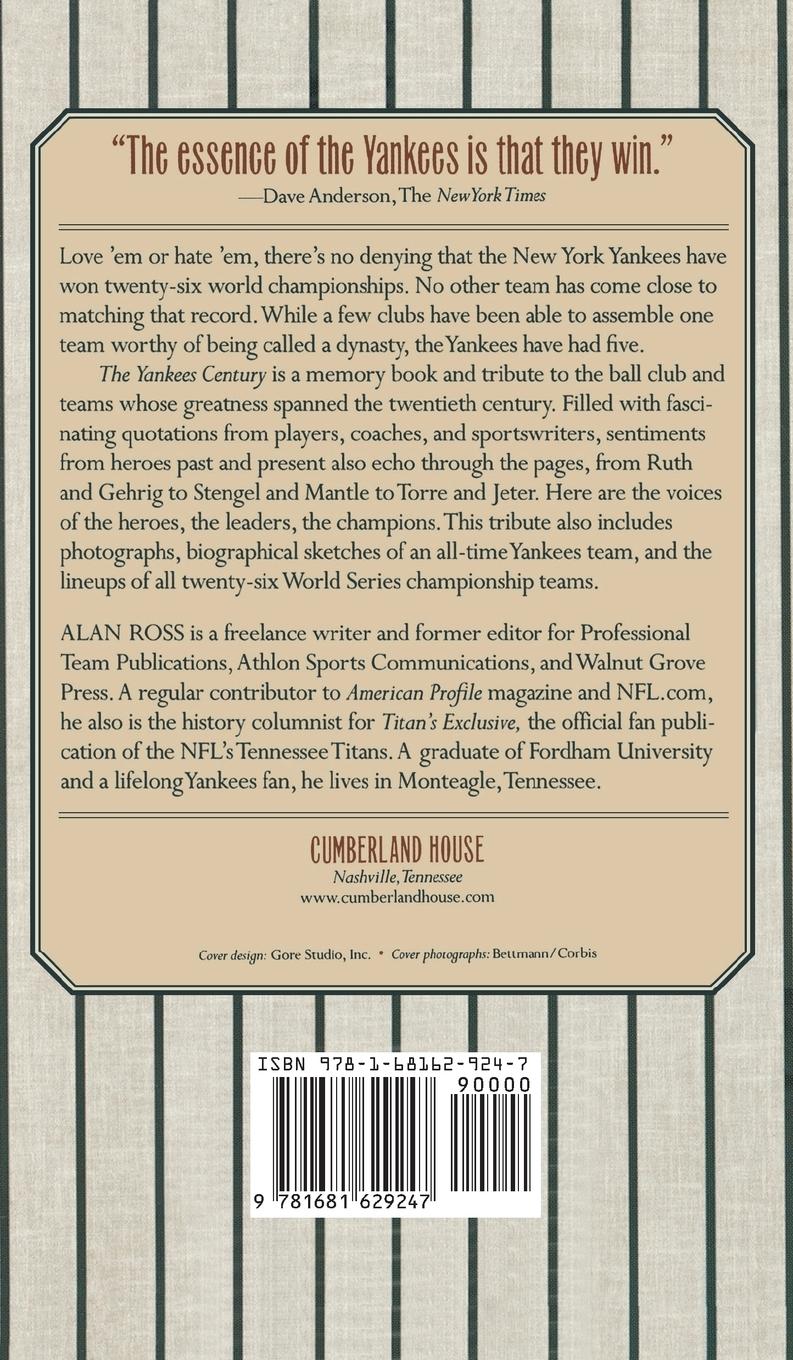Rückseitencover Yankees Century