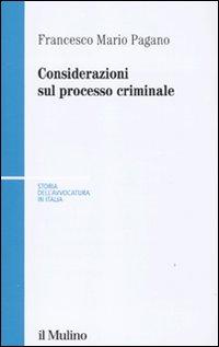 Vorderes Coverbild Considerazioni sul processo criminale