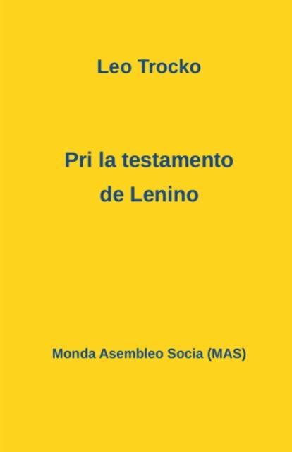 Vorderes Coverbild Pri la testamento de Lenino