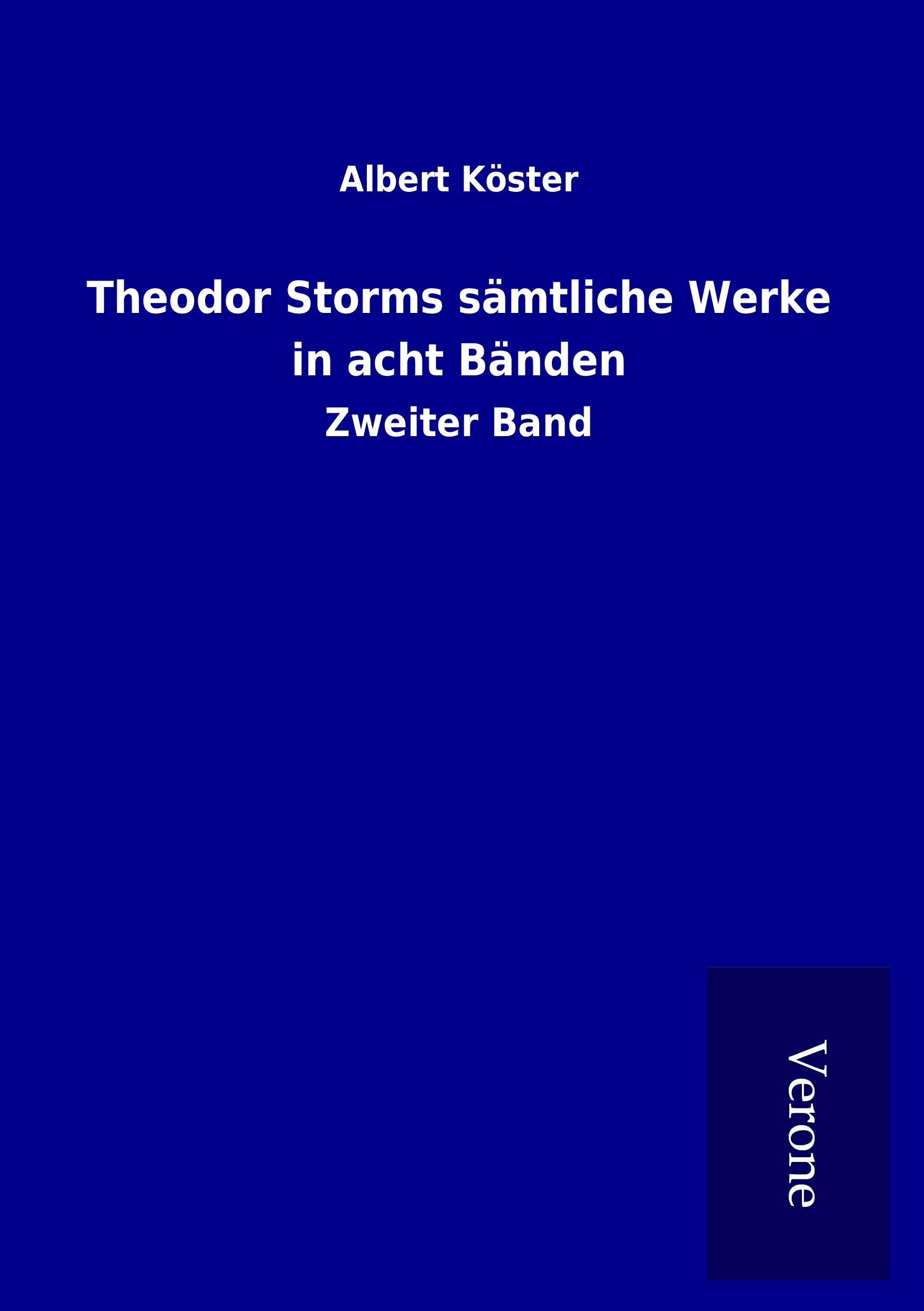 Vorderes Coverbild Theodor Storms sämtliche Werke in acht Bänden