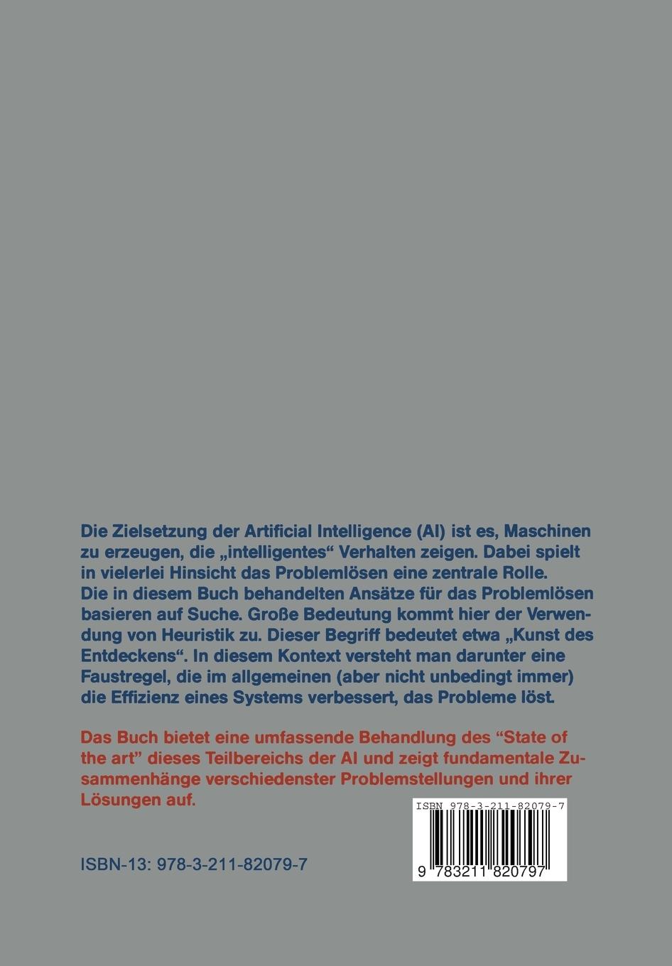 Rückseitencover Problemlösen durch heuristische Suche in der Artificial Intelligence