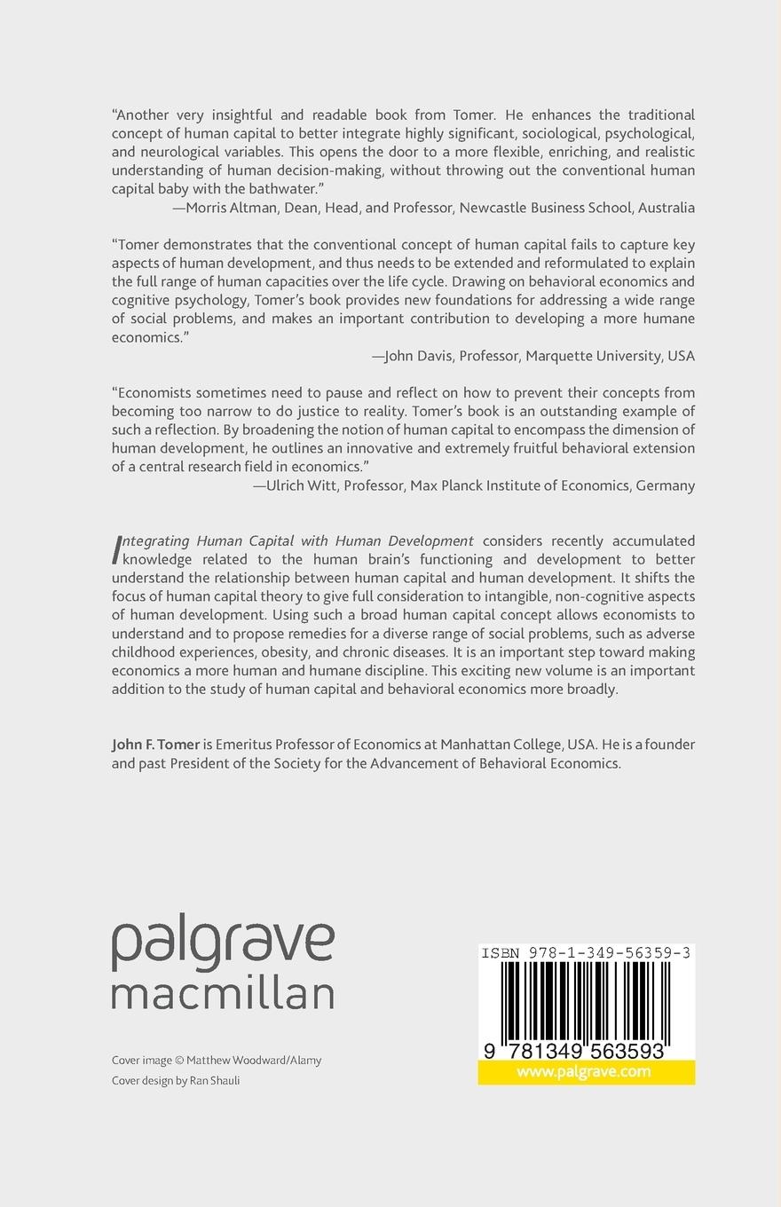 Rückseitencover Integrating Human Capital with Human Development
