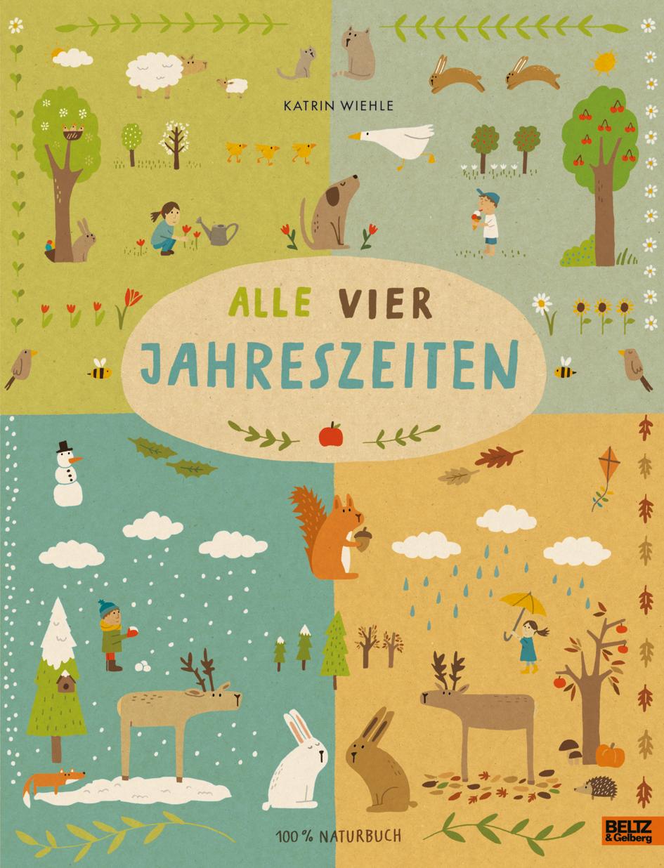 Vorderes Coverbild Alle vier Jahreszeiten - 100% Naturbuch