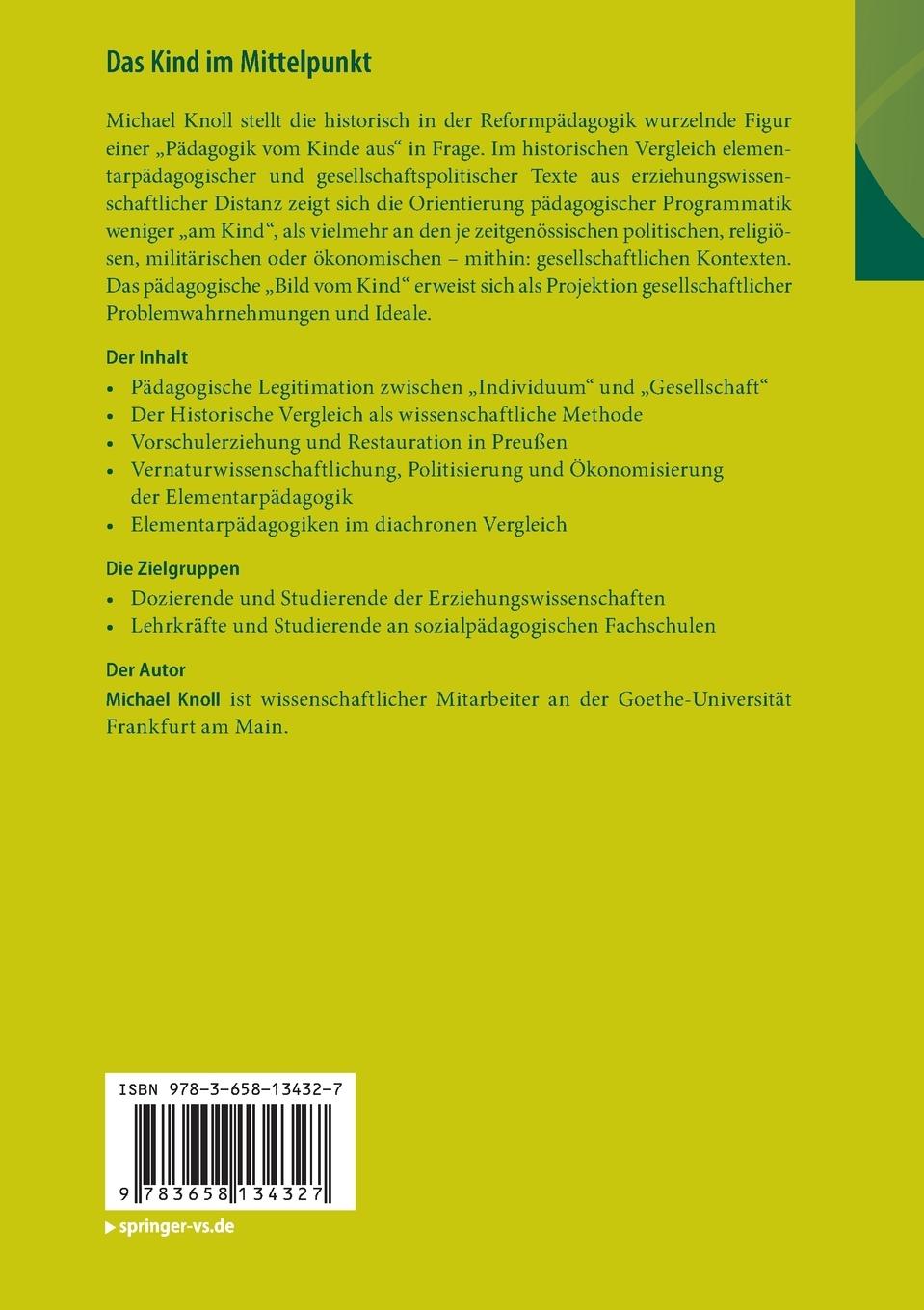 Rückseitencover Das Kind im Mittelpunkt