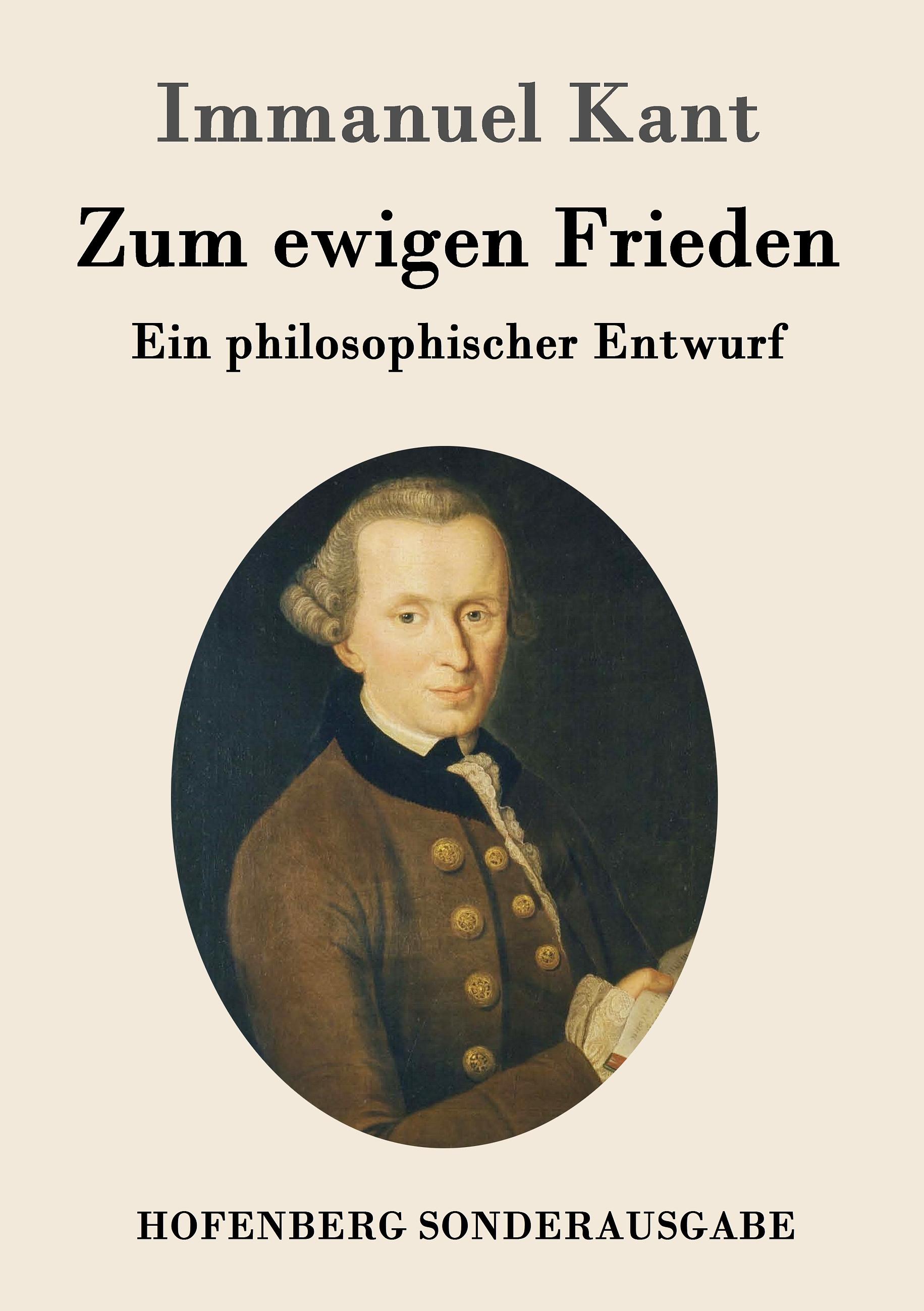 Vorderes Coverbild Zum ewigen Frieden