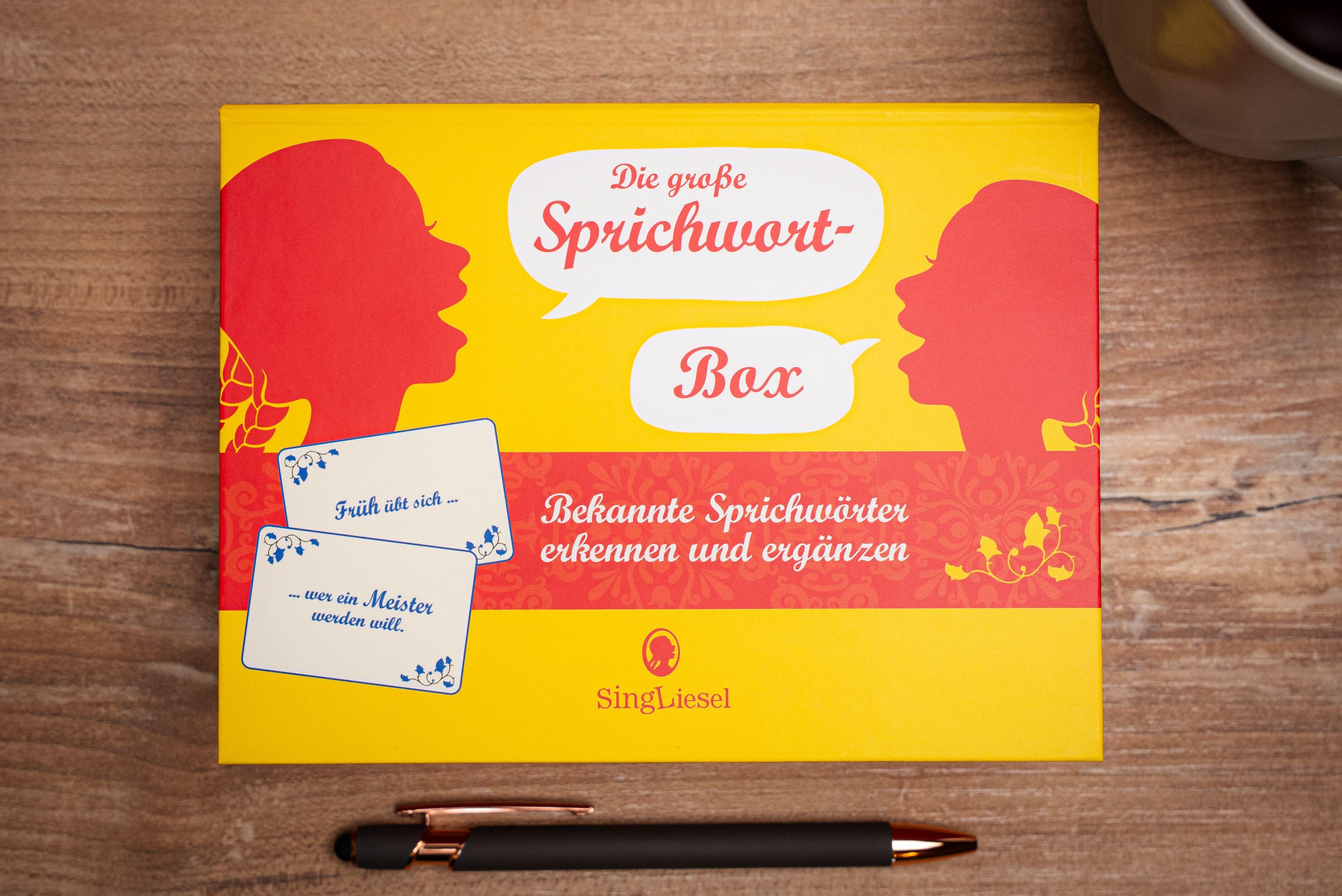 Beispielinhalt (Bild) Die große Sprichwort-Box
