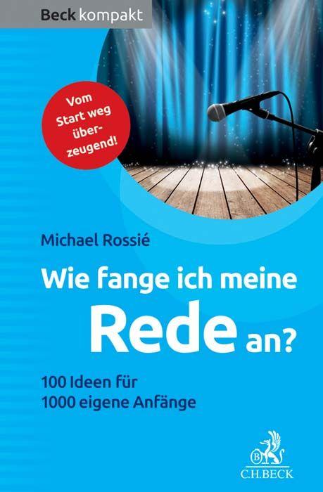 Vorderes Coverbild Wie fange ich meine Rede an?