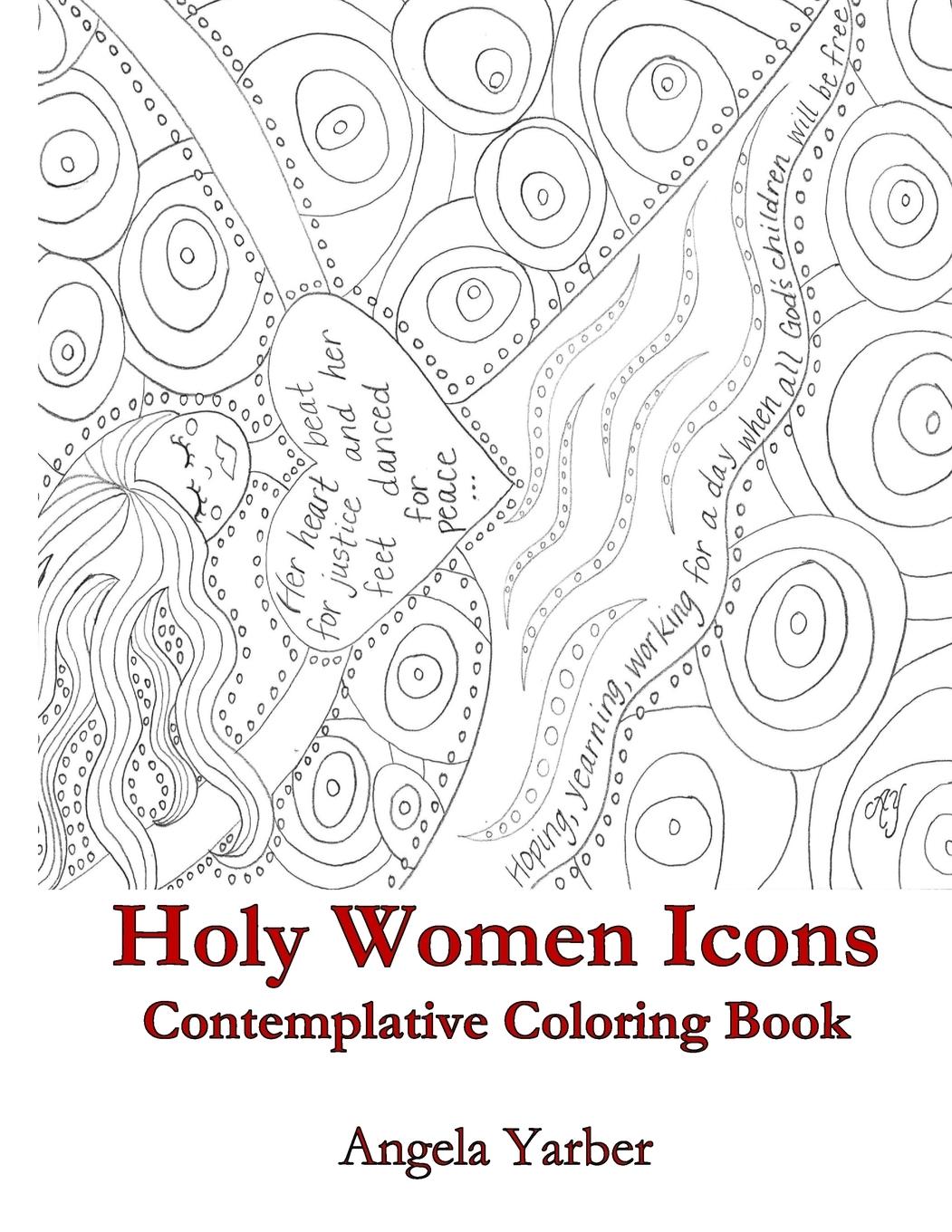 Vorderes Coverbild Holy Women Icons Contemplative Coloring Book