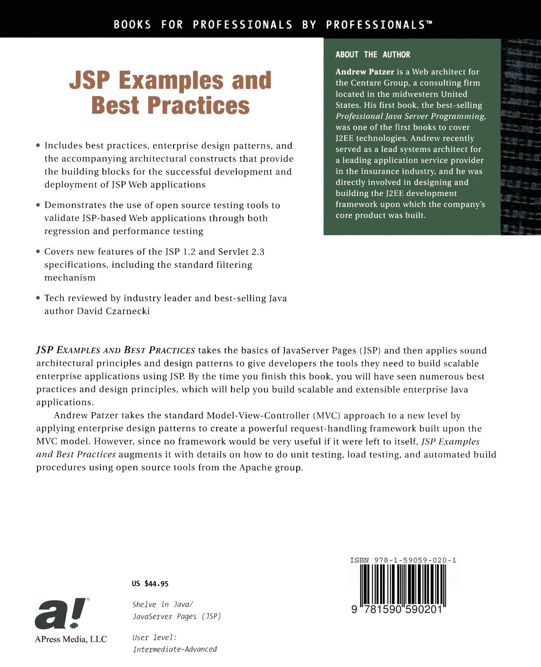 Rückseitencover JSP Examples and Best Practices