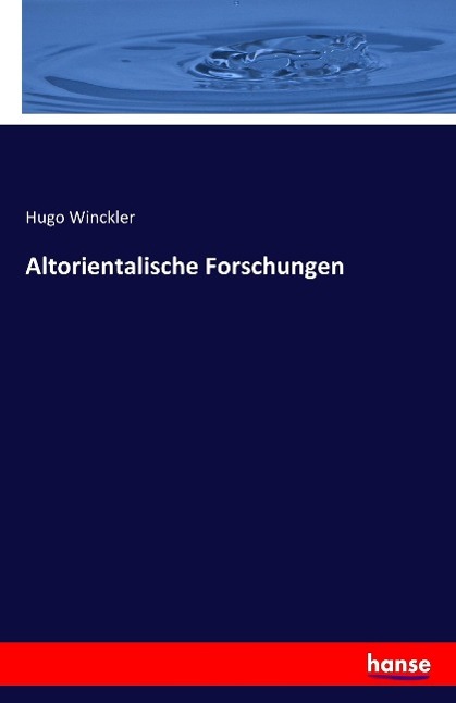 Vorderes Coverbild Altorientalische Forschungen