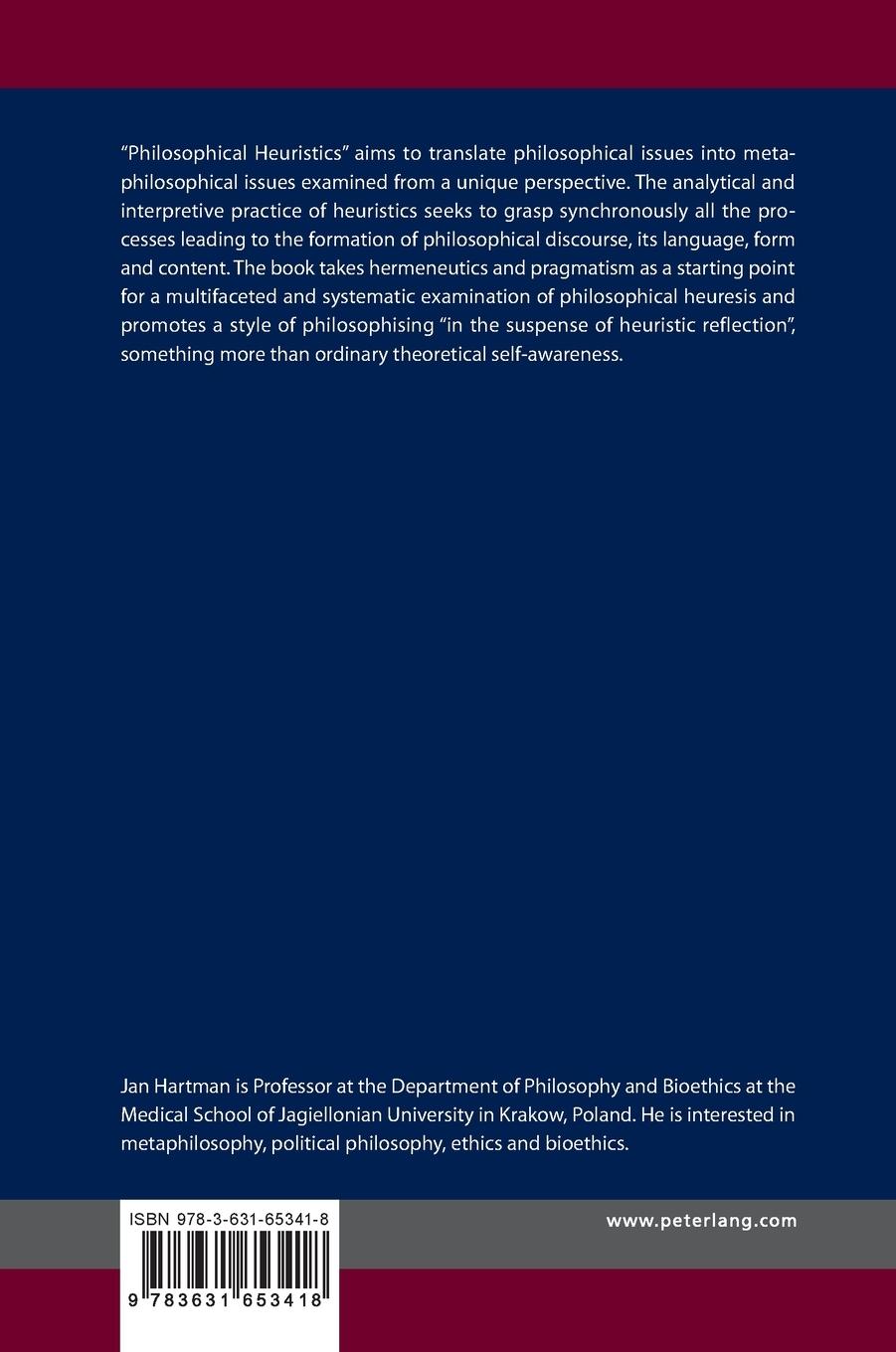 Rückseitencover Philosophical Heuristics