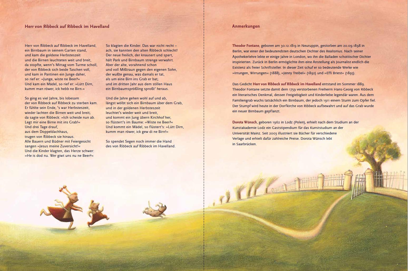 Beispielinhalt (Bild) Herr von Ribbeck auf Ribbeck im Havelland