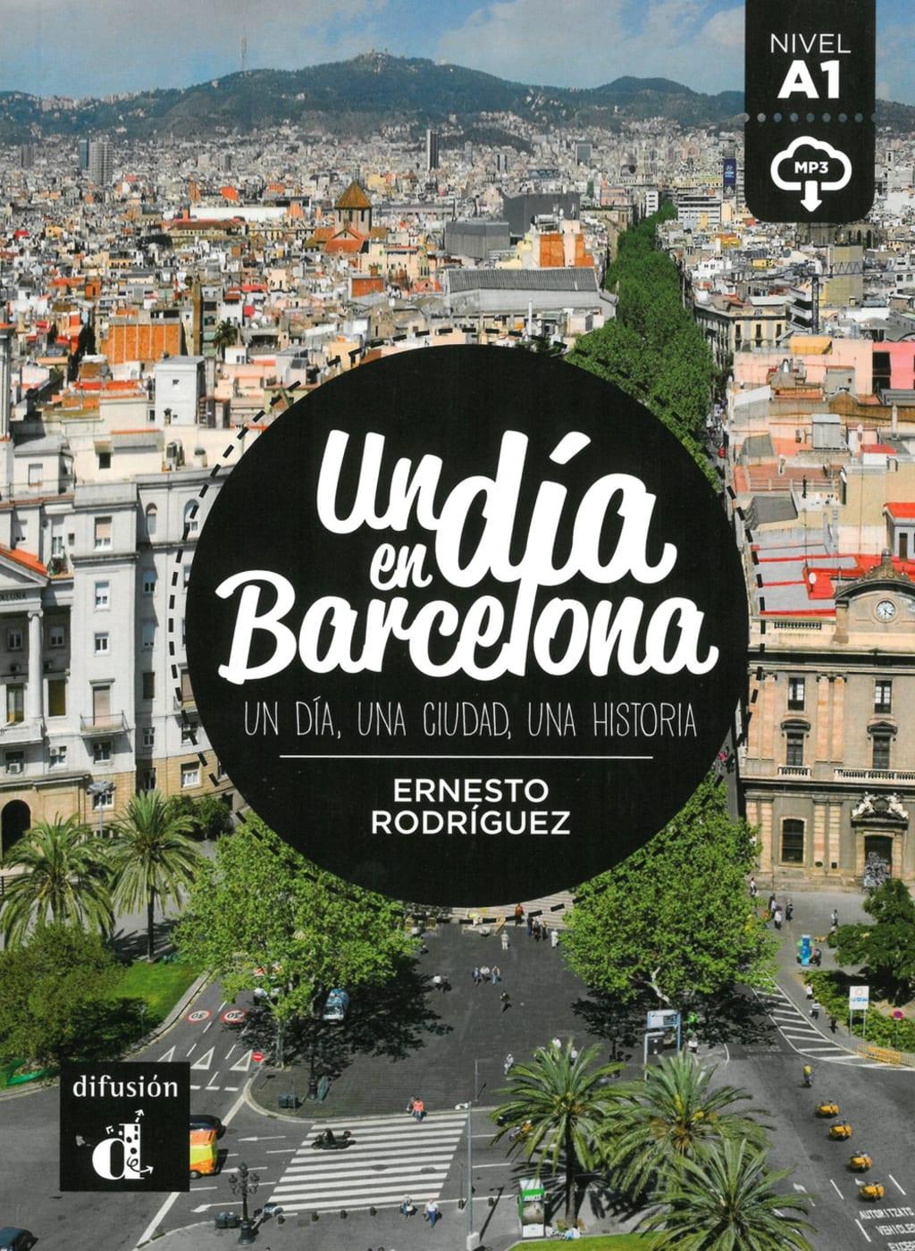 Vorderes Coverbild Un día en Barcelona. Buch + Audio online