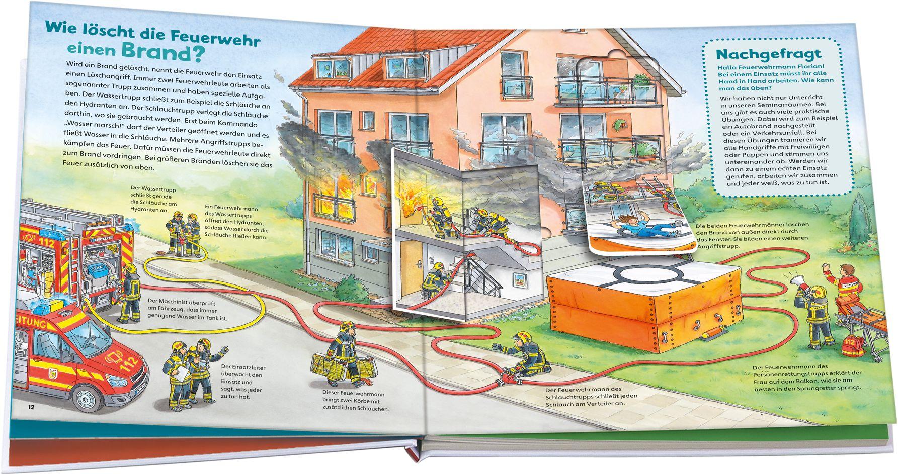 Beispielinhalt (Bild) WAS IST WAS Junior Band 4. Feuerwehr
