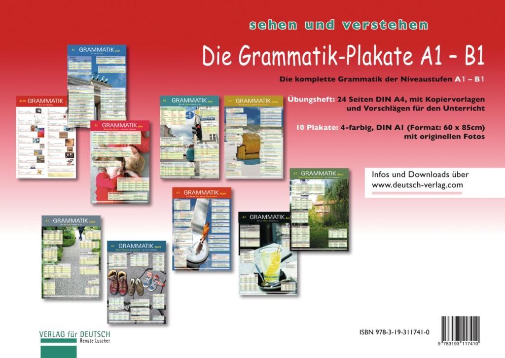 Vorderes Coverbild Die Grammatik-Plakate A1-B1