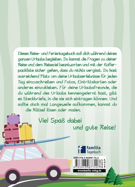 Rückseitencover Mein Reise- und Ferientagebuch