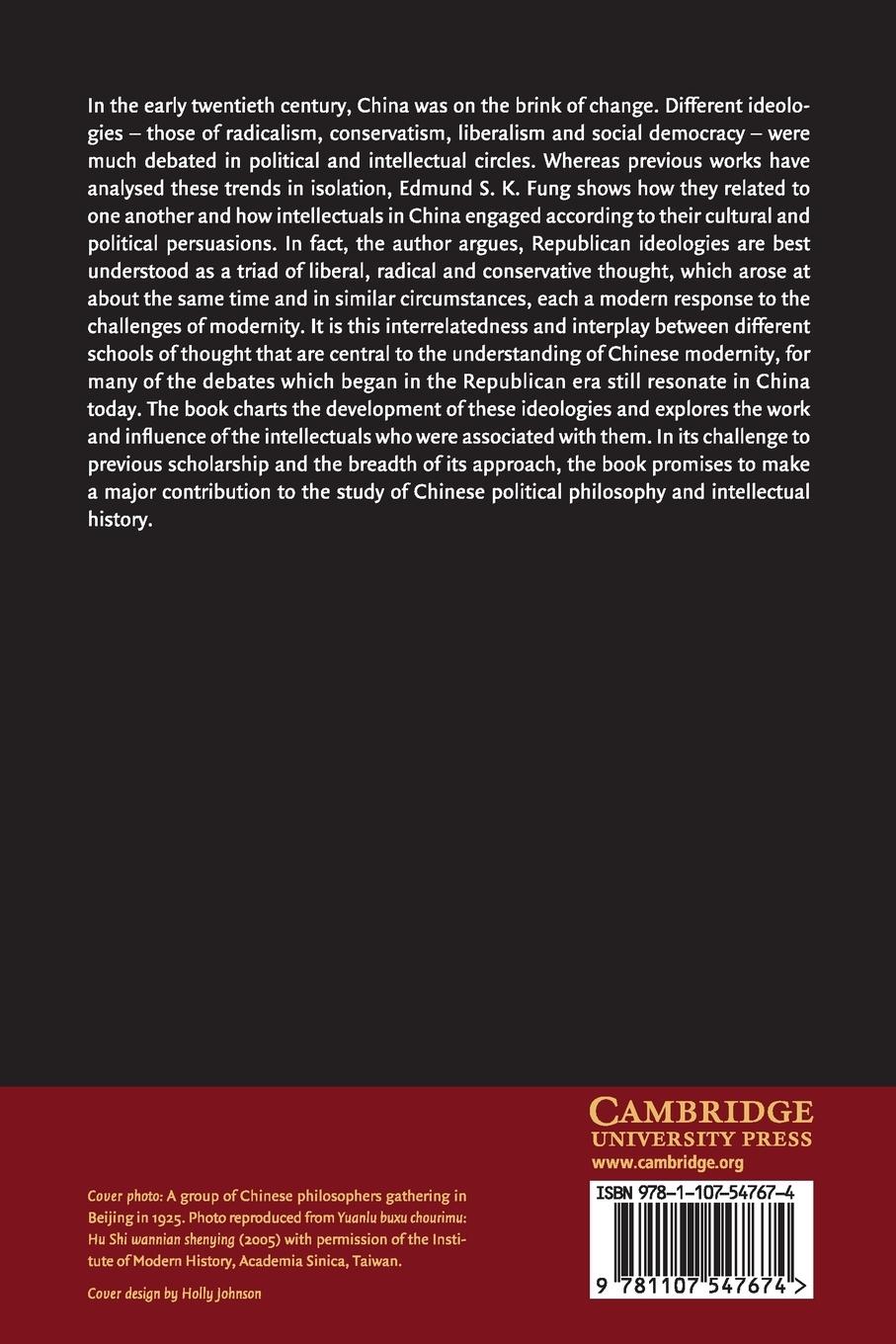 Rückseitencover The Intellectual Foundations of Chinese Modernity