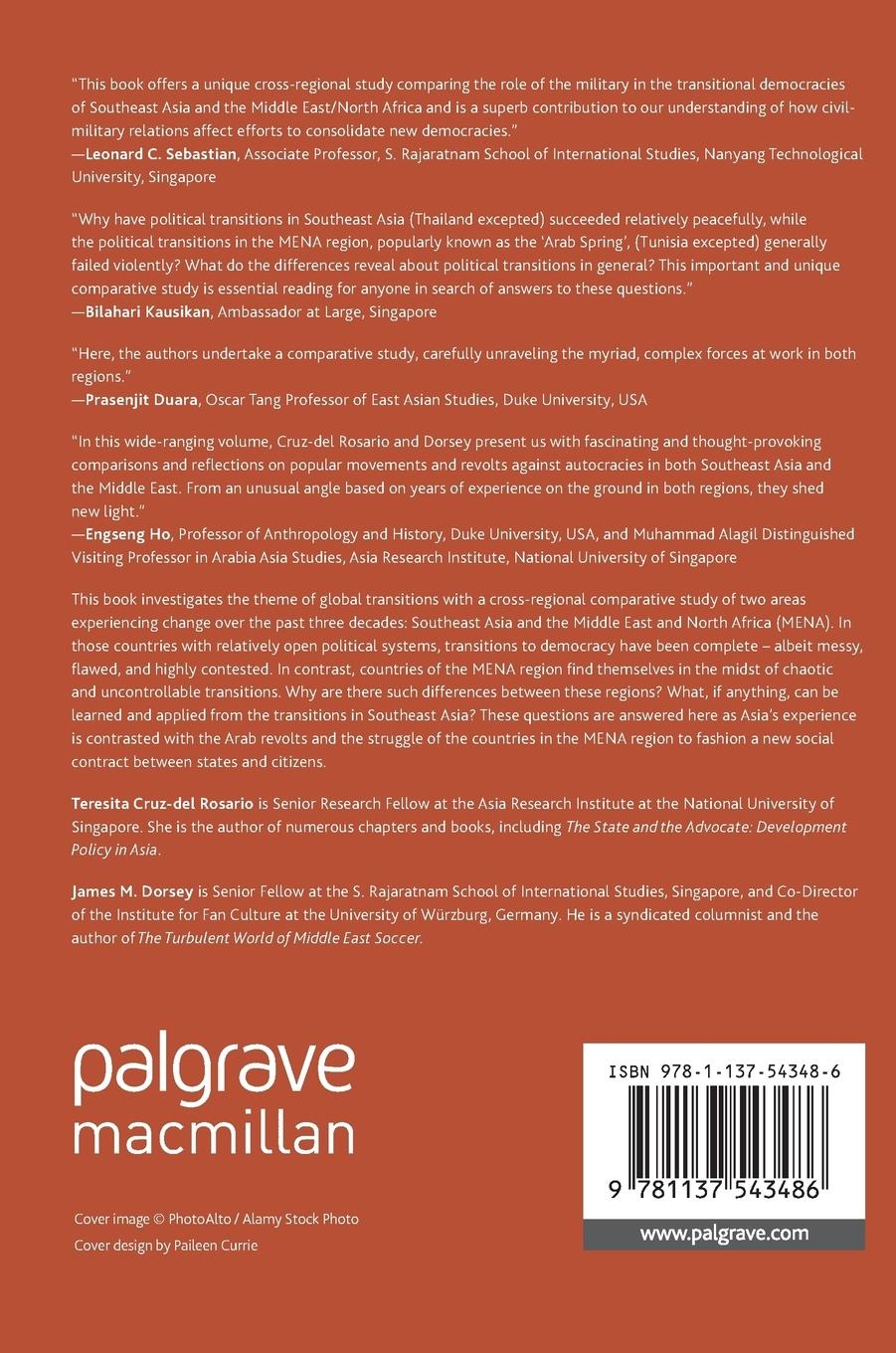 Rückseitencover Comparative Political Transitions between Southeast Asia and the Middle East and North Africa