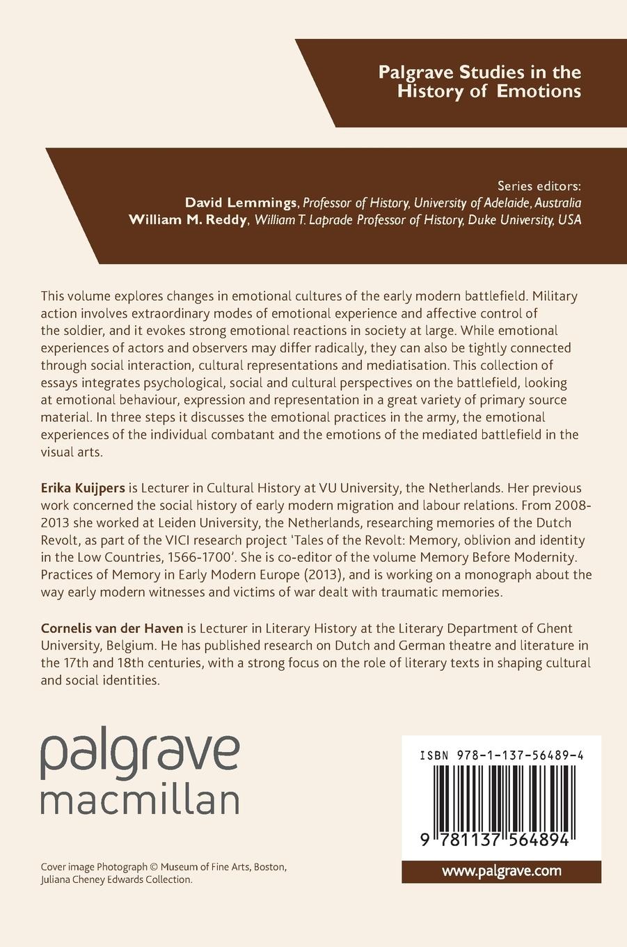 Rückseitencover Battlefield Emotions 1500-1800