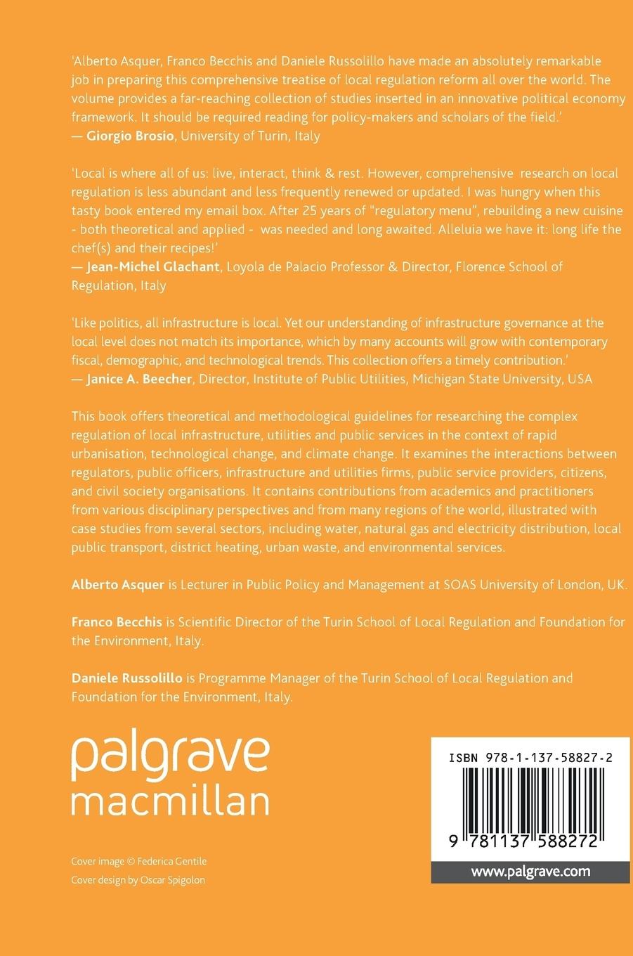Rückseitencover The Political Economy of Local Regulation