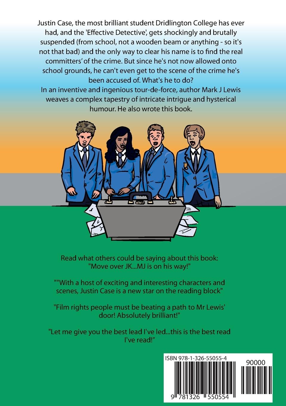 Rückseitencover Justin Case and the Brief Case of the Briefcase