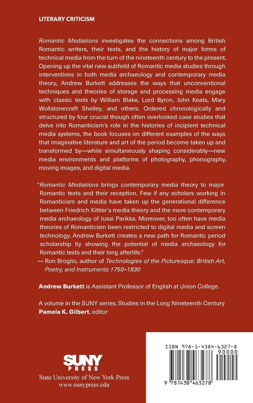 Rückseitencover Romantic Mediations